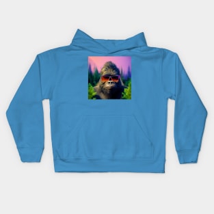 Dope Sasquatch in Nature Kids Hoodie